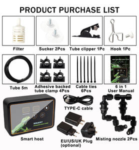 Intelligentes Sprühbefeuchtungssystem mit Geräuscharmem Zerstäubungsset, Hochwertig und Stoßfest für Reptilien und Außenbereich - Product Image 4