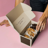 Boîte cadeau pour biscuits, boîte d'emballage personnalisée en papier pour biscuits de boulangerie avec logo