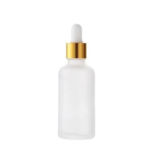 Flacon en verre givré pour sérum de 30 ml et 50 ml avec compte-gouttes - Product Image 1