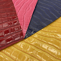 Cuir synthétique PVC brillant à motif crocodile gaufré, idéal pour la confection de sacs – Meilleures ventes