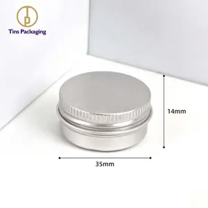 Wholesale Cheap Custom Silver Mini Small Round Metal Tin Body Cream Mini Tin