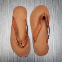 Sandales d'été tendance Brounvanm pour hommes en cuir véritable, antidérapantes, résistantes à l'usure, à bout ouvert, avec semelle en caoutchouc