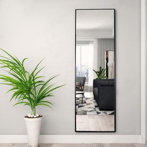 Miroir mural moderne complet avec support de support Rectangle de taille personnalisée et <span class=keywords><strong>lentilles</strong></span> <span class=keywords><strong>en</strong></span> aluminium <span class=keywords><strong>en</strong></span> forme d'arc pour la salle de bain - Product Image 1