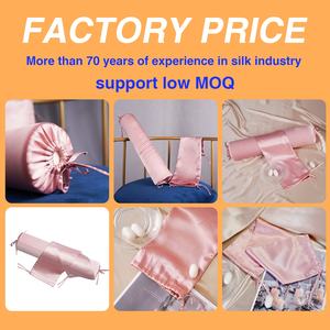 Custom 2022 New Roll Cylinder <strong>Bolster</strong> Silk <strong>Pillow</strong> <strong>case</strong> 16/19/22mm Mulberry Silk Pillowcase - Product Image 5