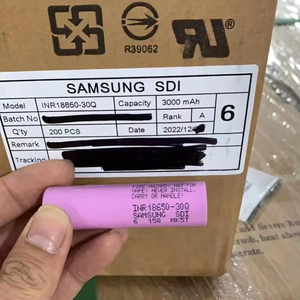 고출력 30Q 18650 3000mAh <span class=keywords><strong>3</strong></span>.7V 리튬이온 배터리 (전동공구 및 전기자전거용) - Product Image 1