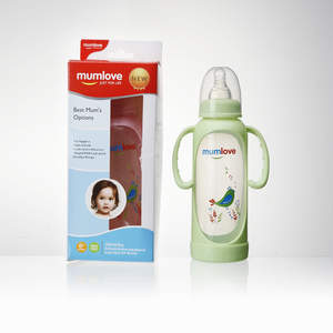 Biberon Mumlove Antigoccia con Manico, Tettarella Isolata Rivestita in Silicone, Bottiglia in Vetro per <span class=keywords><strong>Latte</strong></span> <span class=keywords><strong>Neonati</strong></span> - Product Image 6