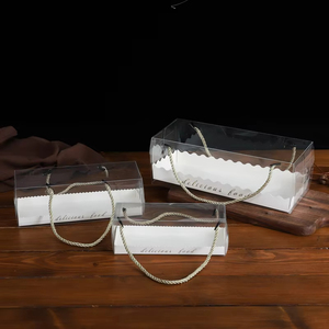 Scatola Trasparente in PET per <span class=keywords><strong>Torte</strong></span> di Compleanno con Vassoio Rimovibile, Antipolvere, Grado Alimentare, Design Trasparente Personalizzabile per Regali e Artigianato - Product Image 3