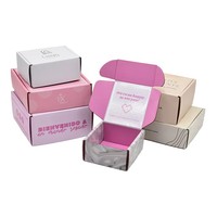 Boîte d'expédition personnalisée, écologique, biodégradable, emballage en carton ondulé pour vêtements, boîtes en papier pour envoi express