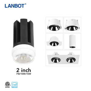 Módulo de Downlight MR16 de Diseño Moderno, Foco Cuadrado sin Marco con Carcasa GU10, IP44, Marco de Aluminio para Bombilla LED - Product Image 2