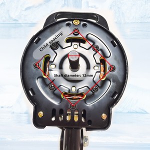 Ventilatore da 16 pollici con motore oscillante, per uso domestico e commerciale, da pavimento, elettrico. - Product Image 4