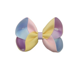 Milt-colorful Tails Hair <strong>Bows</strong> Bowknot Curly Ball Shape Windmill <strong>Hai</strong> Clip With Ten Colors Hair Accessories - Product Image 2