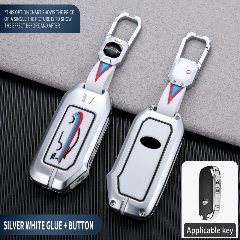 COLLE BLANC ARGENT + BOUTON