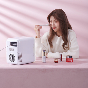 Appareils électroménagers portables, petit réfrigérateur pour jus, mini-réfrigérateur de 4 L avec miroir et LED pour la maison et la voiture - Product Image 6