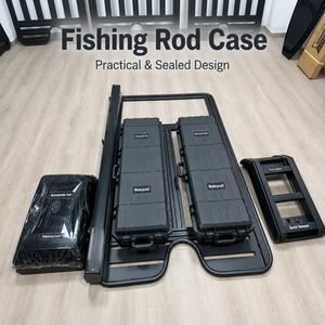 Boîte de toit tactique 75 95 110 litres pour SUV 4x4, camouflage noir, rangement pour cannes à pêche, boîte à outils, robuste, aventure en plein air - Product Image 3