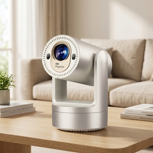 โปรเจคเตอร์ฉายภาพยนตร์กลางแจ้งแบบพกพา ชาร์จไฟได้ รองรับ Android WiFi BT แบตเตอรี่ในตัว ความละเอียด 720P ความสว่าง 200 ลูเมนส์ โปรเจคเตอร์โฮมเธียเตอร์ - Product Image 5