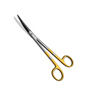 Ciseaux de chirurgie plastique professionnels Kaye Face Lift manuels en acier inoxydable de 6 pouces, à extrémités émoussées/courbées, certifiés CE Classe I - Product Image 1