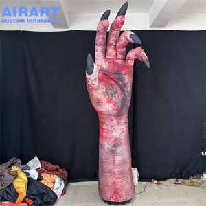 Grande main <span class=keywords><strong>de</strong></span> monstre gonflable d'horreur, bras <span class=keywords><strong>de</strong></span> diable sanguin gonflable effrayant pour la décoration <span class=keywords><strong>de</strong></span> fête d'Halloween et <span class=keywords><strong>de</strong></span> maison hantée - Product Image 5