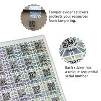 Autocollant de sceau de sécurité inviolable hologramme étiquettes de Code QR 2D 3D holographique vide garantie étiquettes vides pour l'épicerie de Promotion