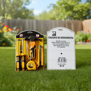 Kit de herramientas Erp de 6 piezas con martillo, destornillador, cinta métrica y cuchillo para reparaciones en el hogar - Product Image 2