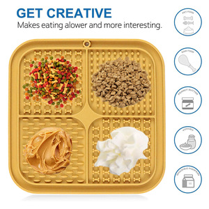 Tapis de léchage multifonctionnel personnalisé pour chien, apaisant et à alimentation lente, en silicone, pour massage et bain, à fixer au <span class=keywords><strong>mur</strong></span> - Product Image 4