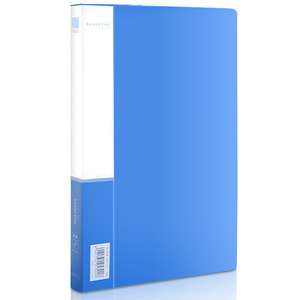 A4 <b>Folder</b> 5301 <b>Plastic</b> Lever File Blue Opaque Insert Pocket Storage Organizer - Product Image 4