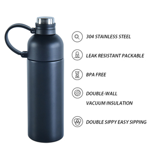 Nouvelle arrivée sur mesure écologique adulte 500ml sport cyclisme portable en acier inoxydable isolé <span class=keywords><strong>bouteille</strong></span> d'eau en vrac pour le fitness - Product Image 2