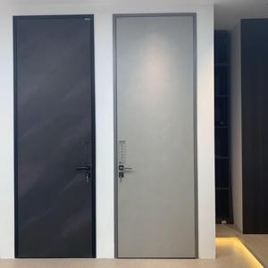 Portes intérieures invisibles en bois massif et fer forgé, finition imperméable, style luxe léger JBDhome pour appartement - Product Image 5
