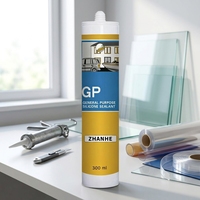Mastic silicone monocomposant pour joints de carrelage et verre, étanche, anti-moisissure et antibactérien, adhésif de remplissage pour joints de carrelage domestiques