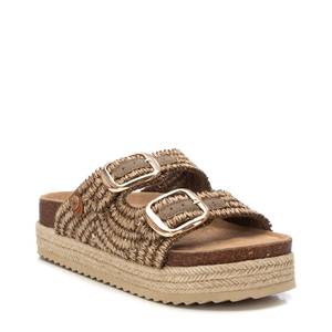 <b>Refresh</b> Women's Slippers Taupe 40mm Heel Height 4,5 Cm Platform Slide Sandals - Product Image 2