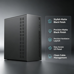 <span class=keywords><strong>Caja</strong></span> de PC Micro ATX <span class=keywords><strong>ITX</strong></span> en Oferta, <span class=keywords><strong>Mini</strong></span> Torre para Juegos, Compatible con PSU ATX Superior, Soporte para GPU de 240mm, Enfriador de CPU de 140mm, <span class=keywords><strong>Caja</strong></span> Negra en Stock - Product Image 2