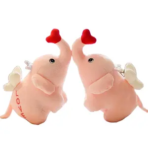 New design Kawaii couple elephants stuffed toys Valentine's Day plush toys girls gifts