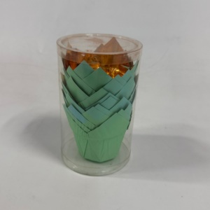 Pirottini per Muffin con Bordo Arrotolato all'<span class=keywords><strong>Ingrosso</strong></span>, Carta Stagnola Oro e Argento, Stampi in Carta per Panettone, Pirottini per Cupcake - Product Image 5