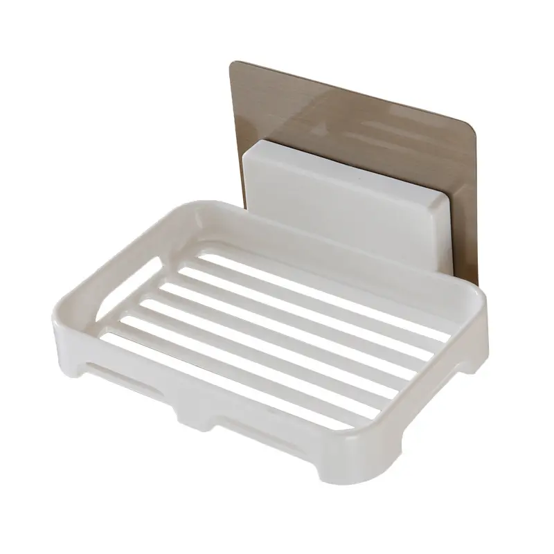 Magnete Bianco In Plastica ABS Bagno Angolo Piatto di Sapone di Sapone/Sapone Titolare doccia