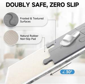 Alfombra <span class=keywords><strong>de</strong></span> baño CF grande <span class=keywords><strong>de</strong></span> 32x20 pulgadas empalmada, alfombrilla <span class=keywords><strong>de</strong></span> <span class=keywords><strong>ducha</strong></span> <span class=keywords><strong>de</strong></span> cocina, alfombrilla <span class=keywords><strong>de</strong></span> baño <span class=keywords><strong>de</strong></span> piedra absorbente antideslizante para secado <span class=keywords><strong>de</strong></span> platos <span class=keywords><strong>de</strong></span> bañera - Product Image 4