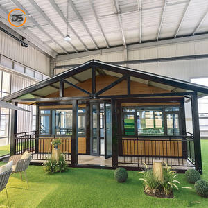 Casa <span class=keywords><strong>Container</strong></span> Prefabbricata di Lusso a Basso Costo, Espandibile in Acciaio da 40 Piedi, con 3 Camere da Letto, per Abitazione o Cabina - Product Image 1