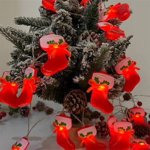 Ông già giáng sinh trang trí đèn <span class=keywords><strong>c</strong></span>ây thông giáng sinh đầy màu sắ<span class=keywords><strong>c</strong></span> đèn CHA giáng sinh dẫn dây đèn mũ Đỏ - Product Image 2