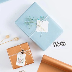 Custom Eco-Friendly Recyclable Metallized Gold Art <b>Paper</b> Gift <b>Wrap</b> <b>Roll</b> Double-Sided Coated PE for Craft Digital Printing 120GSM - Product Image 2