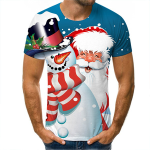 Blank Adult Kids Merry <strong>Christmas</strong> <strong>Family</strong> Tshirt Design 3D Printed <strong>T</strong> <strong>Shirt</strong> Casual 100% Polyester Santa Claus Tee <strong>Shirt</strong> - Product Image 3