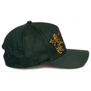 Casquette de baseball de luxe sportive brodée de lion vert foncé rétro vintage de haute qualité Fabrication en gros - Product Image 4