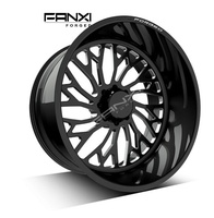Jantes forgées noires usinées 8x65 8x170 8x180 6x135 6x139.7 pour Denali 2500 Chevy 2500 Ford F150 F250 avec centres flottants personnalisés