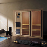 Pemanas listrik Sauna dan uap kayu padat kamar gabungan/Sauna dan ruang uap/Sauna harga mandi
