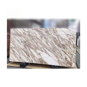 Dalle de marbre blanc italien Calacatte Gold pour un style luxueux, hôtel cinq étoiles, villa, revêtement mural, carrelage de sol, décoration - Product Image 4