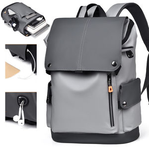 Zaino per Laptop da <span class=keywords><strong>Uomo</strong></span> Trendy <span class=keywords><strong>di</strong></span> Grande Capacità IStapromo, in PU con Cerniera Impermeabile, Porta USB, Funzionale Unisex per Sport e Scuola - Product Image 1