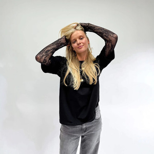 <span class=keywords><strong>T</strong></span>-<span class=keywords><strong>shirt</strong></span> ample en coton pour <span class=keywords><strong>femme</strong></span>, style anglais, sexy et original, col rond, design de niche, collection é<span class=keywords><strong>t</strong></span>é européenne et américaine - Product Image 4