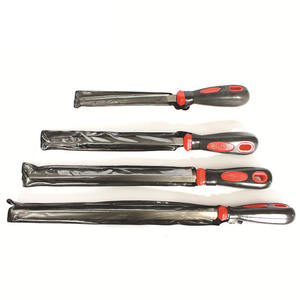 Jeu de limes plates en métal avec poignée en plastique pour outils de quincaillerie de bonne qualité - Product Image 1