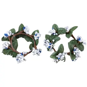 Wit Pip Berry Ring Kunstmatige Berry Decoratieve Bloemen Kransen Voor Kerst Decoratie