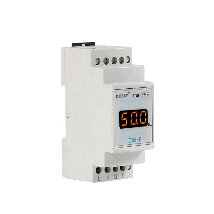 Din-рейка Тип однофазный цифровой светодиодный дисплей переменного тока Частотный прибор для измерения DIN-F Герц метр 0,5 класс