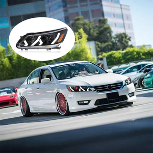 ชุดแต่งตัวถังรถยนต์ ชุดไฟหน้า LED สำหรับ JDM ปี 2013 2014 2015 ฝาครอบไฟหน้าใส - Product Image 1