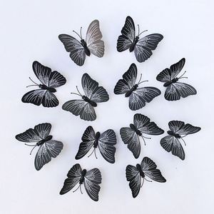6/8/10/12CM Colorful Realistic Butterfly Home Party Decoration Removable Butterflies 3D Wall Art <b>Decal</b> Decorative Stickers - Product Image 2
