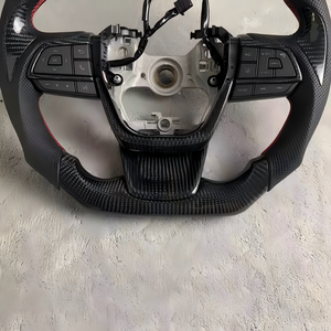 Volant personnalisé en cuir perforé et fibre de carbone pour Toyota <span class=keywords><strong>Sienna</strong></span> <span class=keywords><strong>LE</strong></span> XLE SE Limited <span class=keywords><strong>2018</strong></span> 2019 2020 2021 2022 2023 2024 - Product Image 5